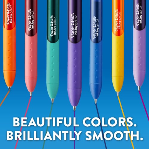 Paper Mate® InkJoy® Gel Pens, Medium Point, Assorted, 6 Pack Perspective: right