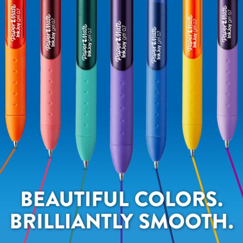Paper Mate® InkJoy® Gel Pens, Medium Point, Assorted, 6 Pack Perspective: right
