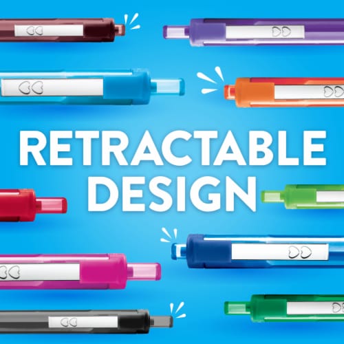 Paper Mate® InkJoy® 300RT Retractable Ballpoint Pens, Medium Point, Assorted, 8 Pack Perspective: right