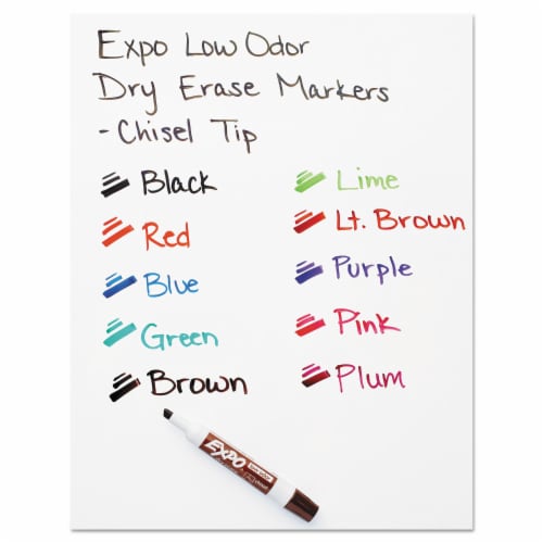Expo Dry Erase Marker,Chisel,PK12  80003 Perspective: right