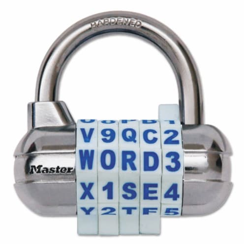 Master Lock® Steel Bike & Locker Word Combination Lock Perspective: right