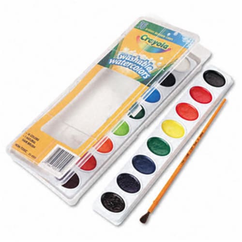 Crayola® 16 Pan Washable Watercolors Paint Set Perspective: right