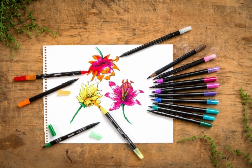 Crayola Signature Brush and Detail Dual-Tip Markers Perspective: right