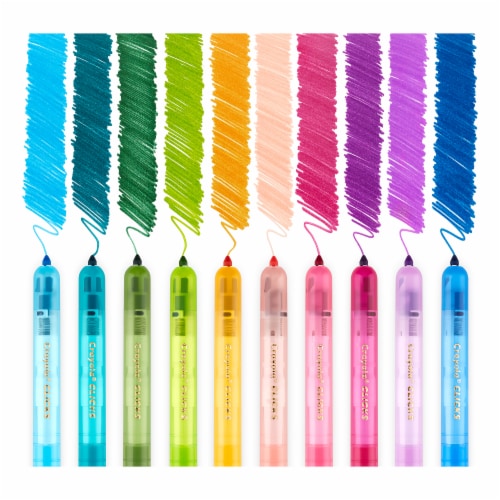 Crayola® Washable CLICKS Retractable Markers, Bold/Bright Colors, 10 Count Perspective: right