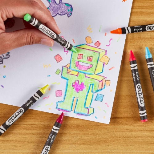 Crayola® Neon Crayons - Assorted Perspective: right