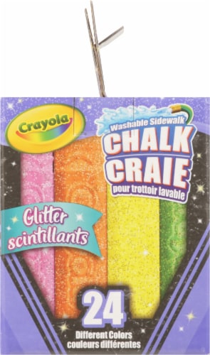 Crayola Glitter Scintillants Washable Sidewalk Chalk Perspective: right