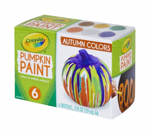 Crayola® Autumn Colors Acrylic Pumpkin Paint Kit Perspective: right