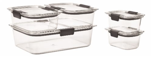 Rubbermaid Brilliance 9.6 C. Clear Rectangle Food Storage