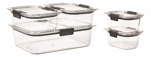 Rubbermaid® Brilliance Container Set - Clear Perspective: right