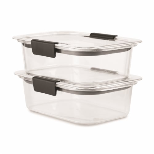 Rubbermaid® Brilliance™ 3.2-Cup Medium Food Storage Containers - Clear Perspective: right