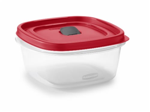Rubbermaid® Easy Find Lid Vented Container - Racer Red/Clear Perspective: right