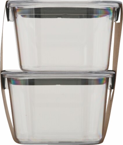 Rubbermaid® Brilliance™ Medium Deep Container - 2 Pack Perspective: right