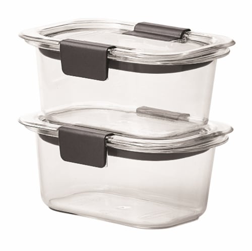 Rubbermaid® Brilliance Small Food Containers - Clear, 2 pk - Metro