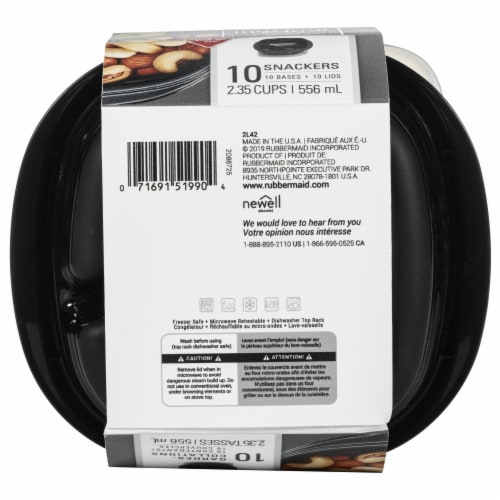 Rubbermaid® Take Alongs Meal Prep Food Containers Perspective: right