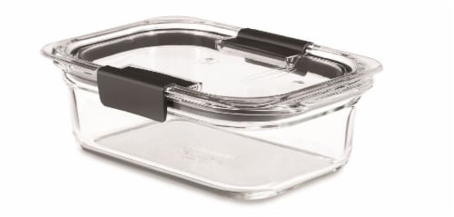Rubbermaid® Brilliance Glass Storage Container Perspective: right