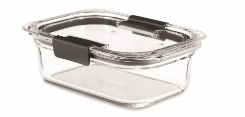 Rubbermaid® Brilliance Glass Storage Container Perspective: right