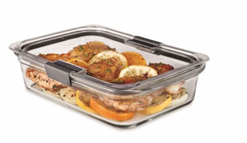 Rubbermaid® Brilliance Glass Rectangular Food Storage Container - Clear Perspective: right