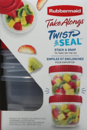 Rubbermaid® Take Alongs® Twist and Seal™ Food Storage Containers Perspective: right