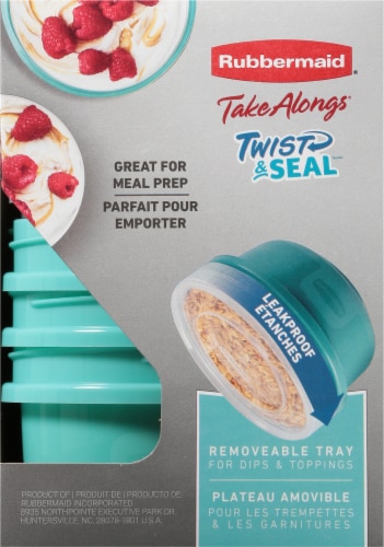 Rubbermaid® Take Alongs® Twist & Seal Leak Proof Food Storage Containers Perspective: right
