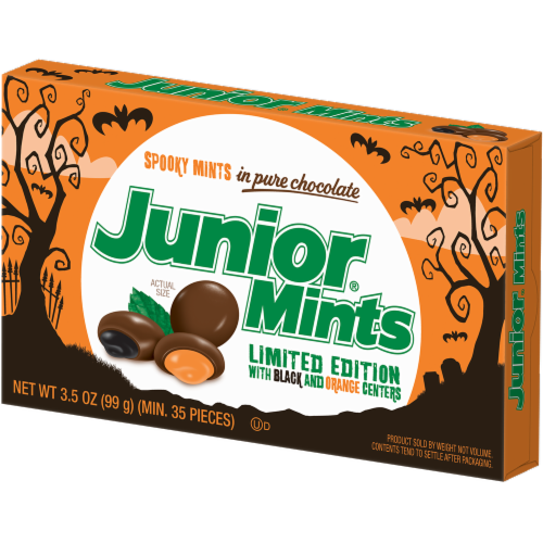 Junior Mints Halloween Candy Perspective: right
