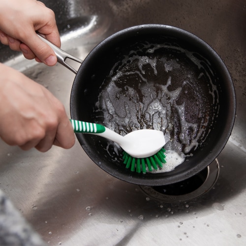Libman® Kitchen Brush White/Green Perspective: right