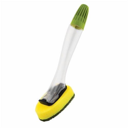 Libman All-Purpose Scrubbing Dish Wand - Fillable, with 4 Multi-Purpose  Sponge Head Refills Green Large Handle