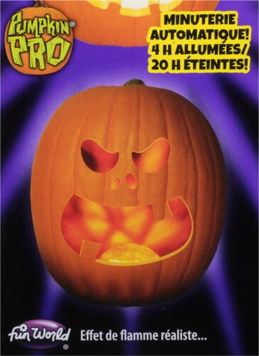 Fun World® Pumpkin Pro Flaming Pumpkin Lite - Orange Perspective: right