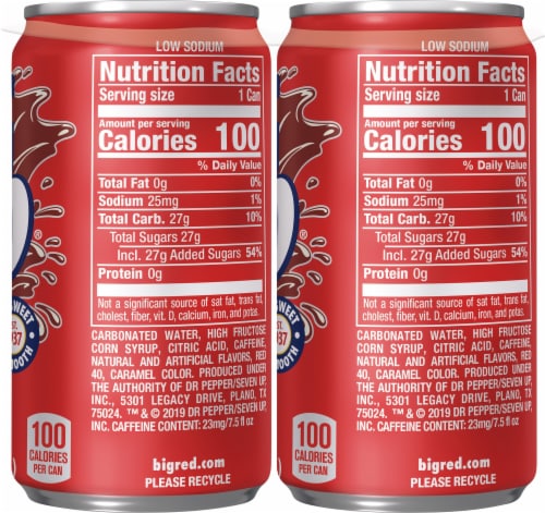 Big Red Soda Mini Cans Perspective: right