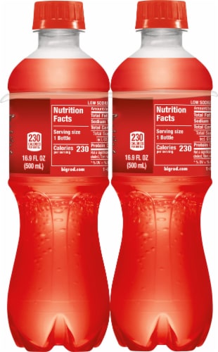 Big Red Soda Bottles Perspective: right