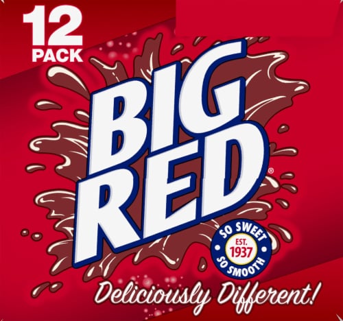 Big Red® Soda Cans Perspective: right