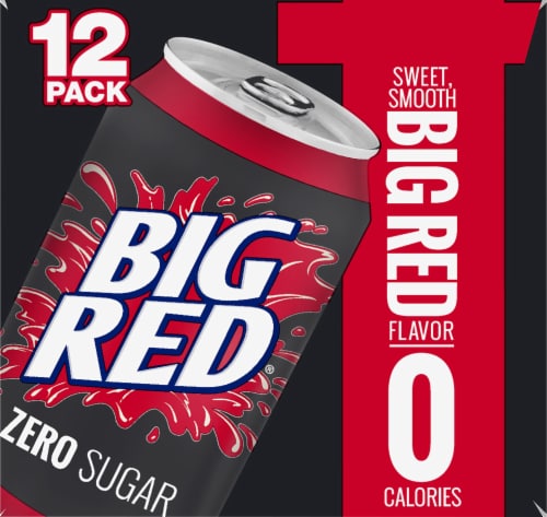 Big Red® Zero Sugar Soda Cans Perspective: right