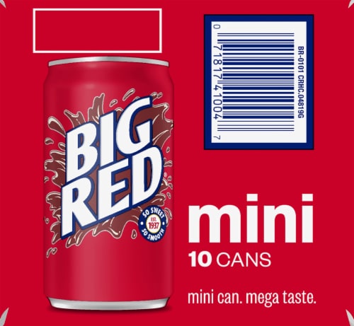 Big Red Soda Mini Cans Perspective: right