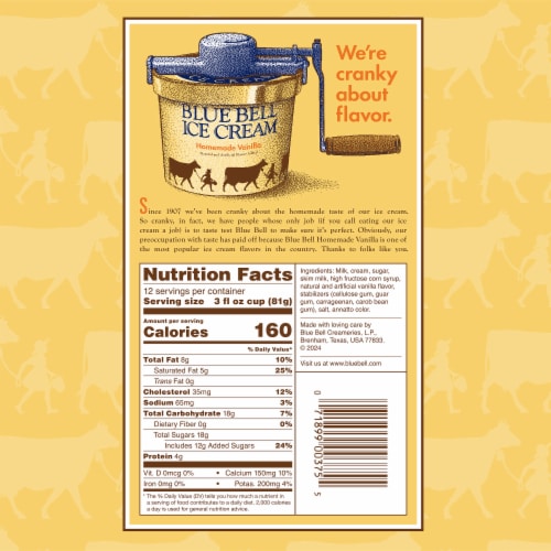 Blue Bell® Homemade Vanilla Ice Cream Cups Perspective: right