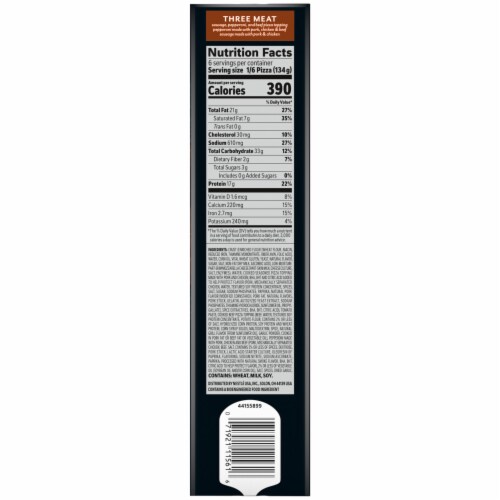 DIGIORNO Frozen Pizza - Three Meat Pizza - Crispy Pan Pizza Crust Perspective: right