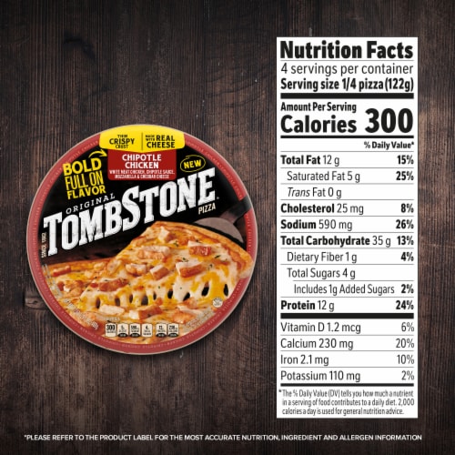 Tombstone Chipotle Chicken Frozen Pizza Perspective: right