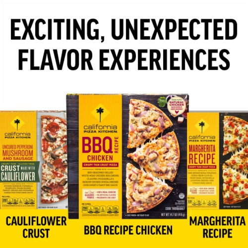 California Pizza Kitchen Roasted Garlic Chicken Thin Crust Frozen Pizza Perspective: right