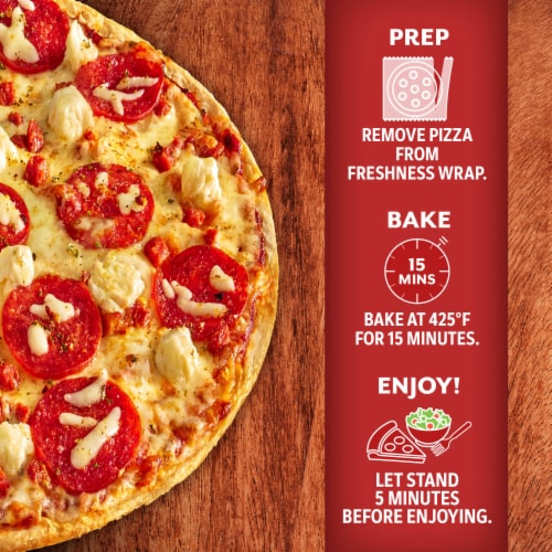 DIGIORNO Loaded Ultra-Thin Double Pepperoni & Ricotta Pizza Perspective: right