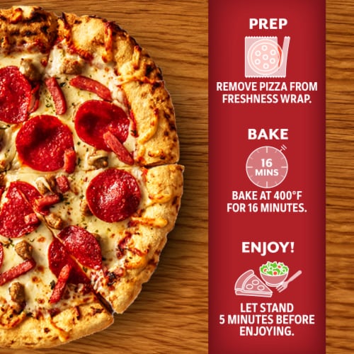 DiGiorno Italian Meat Trio Pizza Wood Fired Style Crust Frozen Meat Pizza Perspective: right