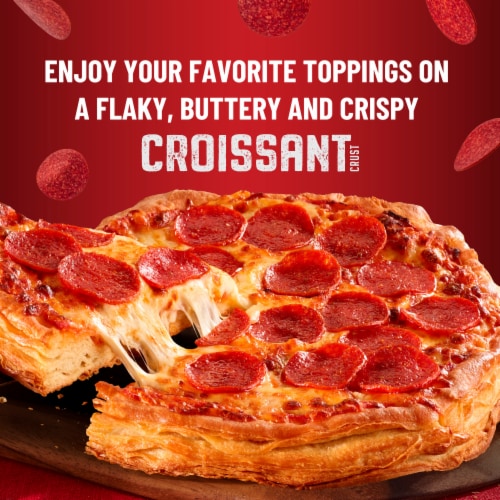 DiGiorno Frozen Pizza Pepperoni Croissant Crust Pizza Perspective: right