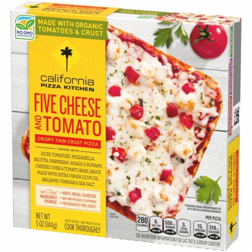 California Pizza Kitchen Five Cheese and Tomato Crispy Thin Crust Pizza Perspective: right