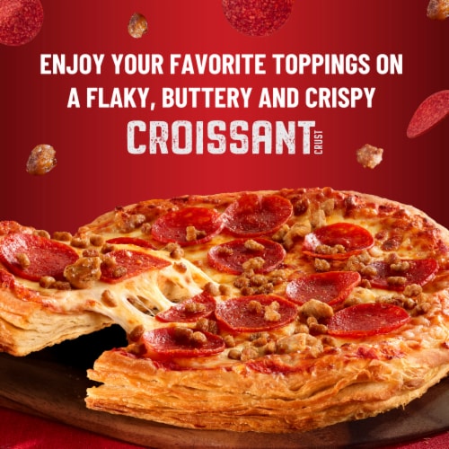 DiGiorno Frozen Pizza Three Meat Croissant Crust Pizza Perspective: right