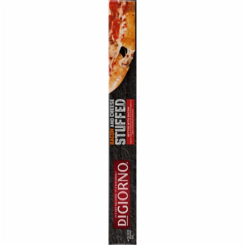 DiGiorno Better With Bacon Frozen Pizza on a Bacon and Cheese Stuffed Crust Perspective: right