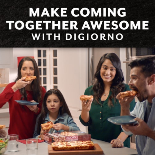 DIGIORNO Four Cheese Frozen Pizza on a Croissant Crust Perspective: right
