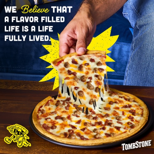 Tombstone Original Crust Pizza Bacon Cheeseburger Pizza Freezer Pizza (Frozen) Perspective: right