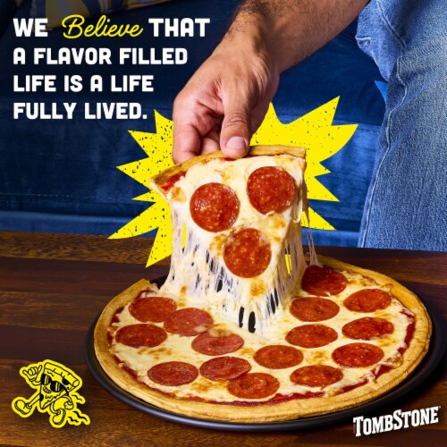 Tombstone Pepperoni Frozen Pizza Perspective: right