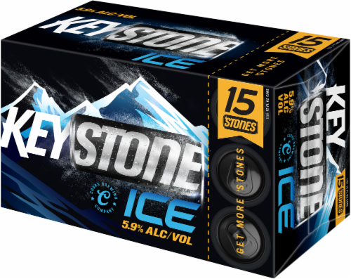 Keystone Ice Lager Beer Perspective: right