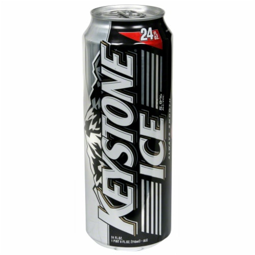 Keystone Ice Lager Beer Perspective: right
