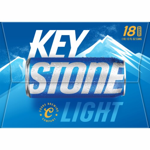 Keystone Light Lager Beer Perspective: right