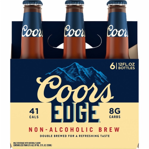 Coors Edge Non-Alcoholic Beer Perspective: right