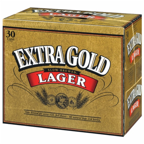 Coors Extra Gold Beer Perspective: right
